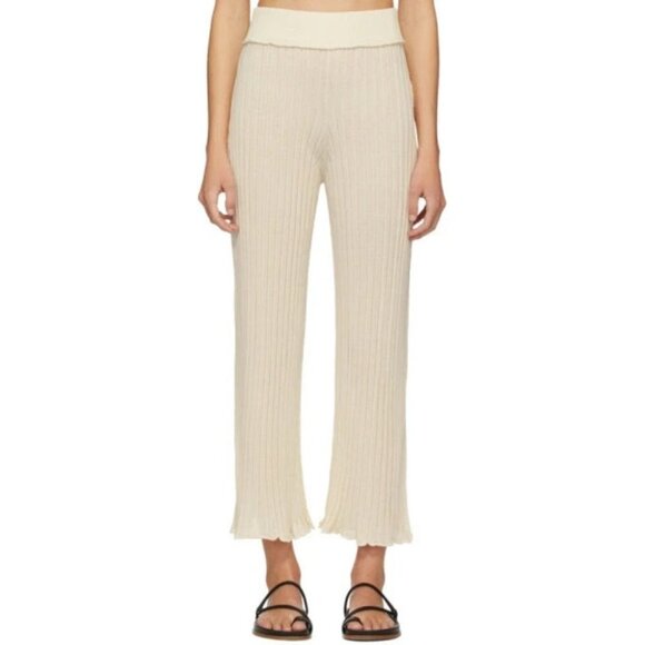 Rus Ombre Lounge Pants Size S Womens Off-White Knit $270 - Picture 1 of 16
